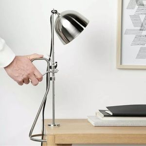 IKEA RÅVAROR Work/Clamp/table lamp, stainless steel, Modern NEW discontinued